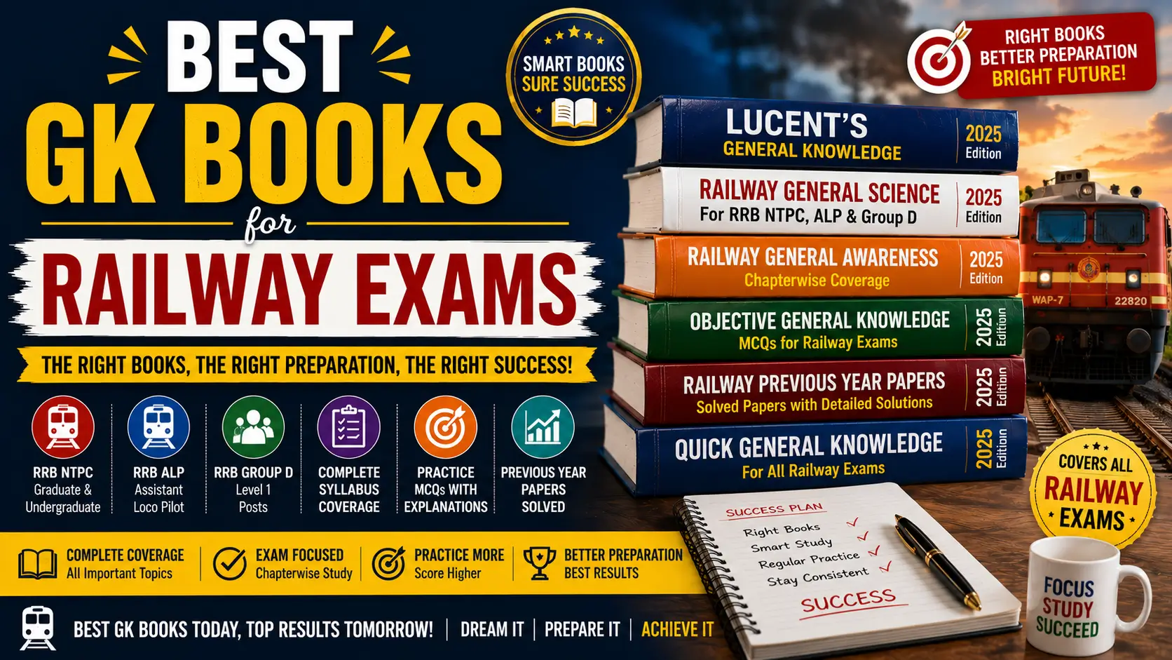 Best books for railway exam success