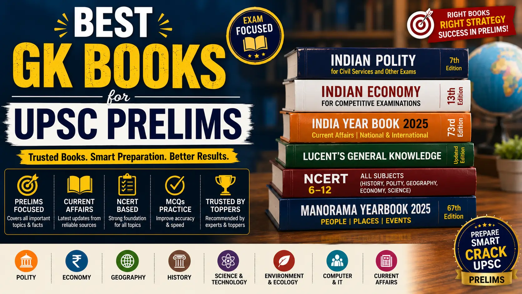 UPSC Prelims study materials infographic