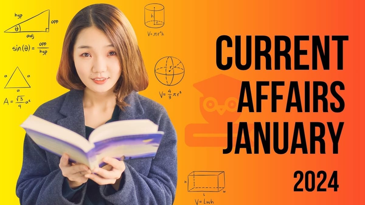 Current Affairs January 2024